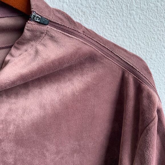 NWT Joy Lab Velour Pink Pullover Sweatshirt Athleisure  XXL - Picture 6 of 8